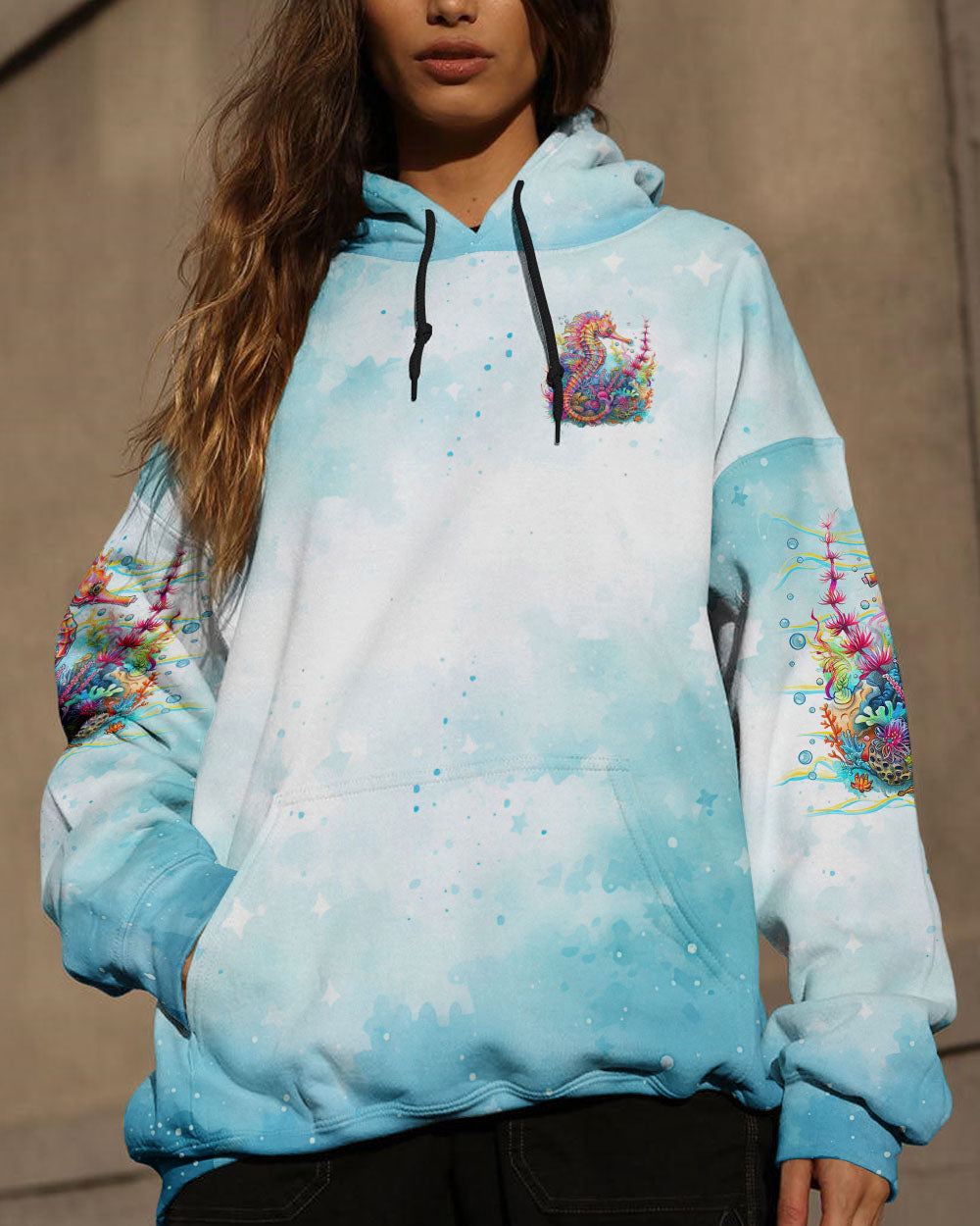 BLISSCORNERS SALTY BUT SWEET SEAHORSE  ALL OVER PRINT