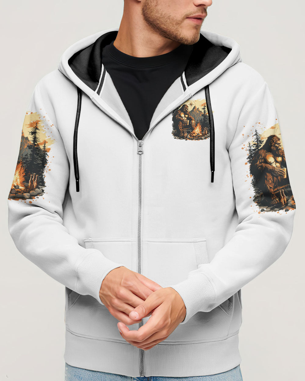 BLISSCORNERS NOT ALL WHO WANDER ARE LOST BIGFOOT ALL OVER PRINT