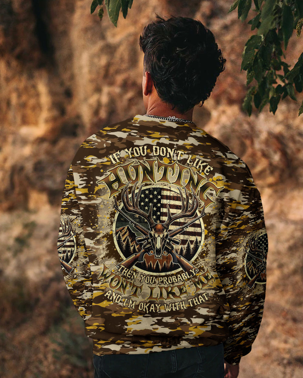 BLISSCORNERS IF YOU DON'T LIKE HUNTING ALL OVER PRINT