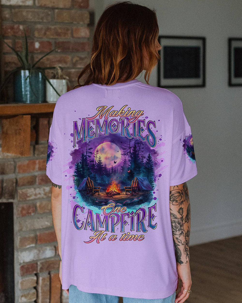 BLISSCORNERS MAKING MEMORIES ONE CAMPFIRE AT A TIME ALL OVER PRINT