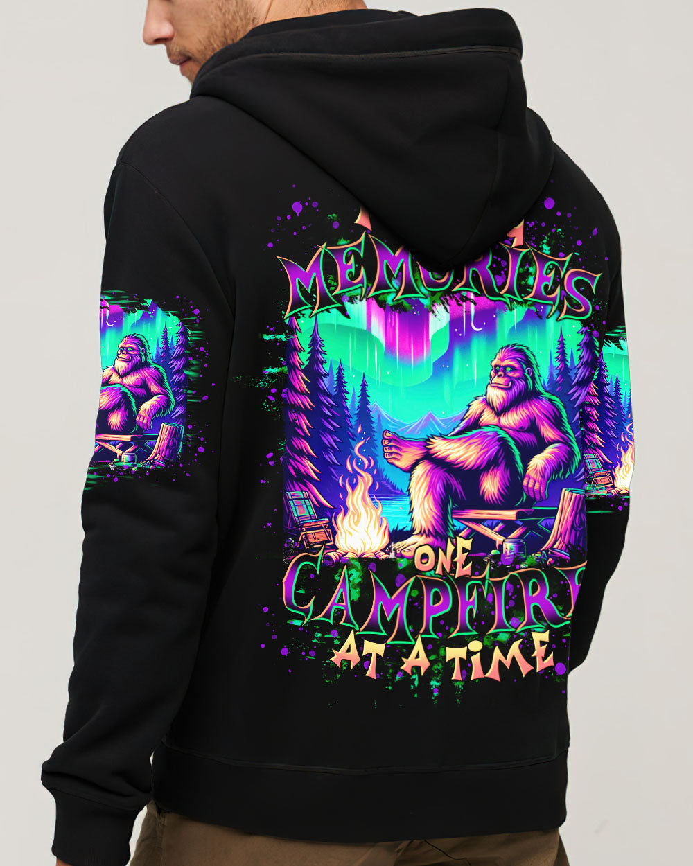 BLISSCORNERS MAKING MEMORIES ONE CAMPFIRE AT A TIME BIGFOOT  ALL OVER PRINT
