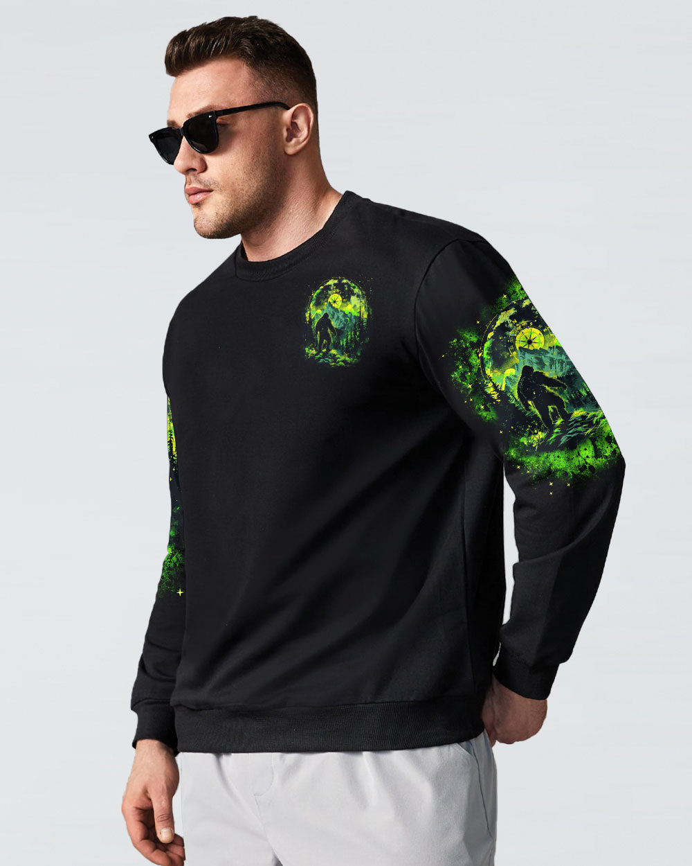 BLISSCORNERS AND INTO THE FOREST I GO BIGFOOT ALL OVER PRINT