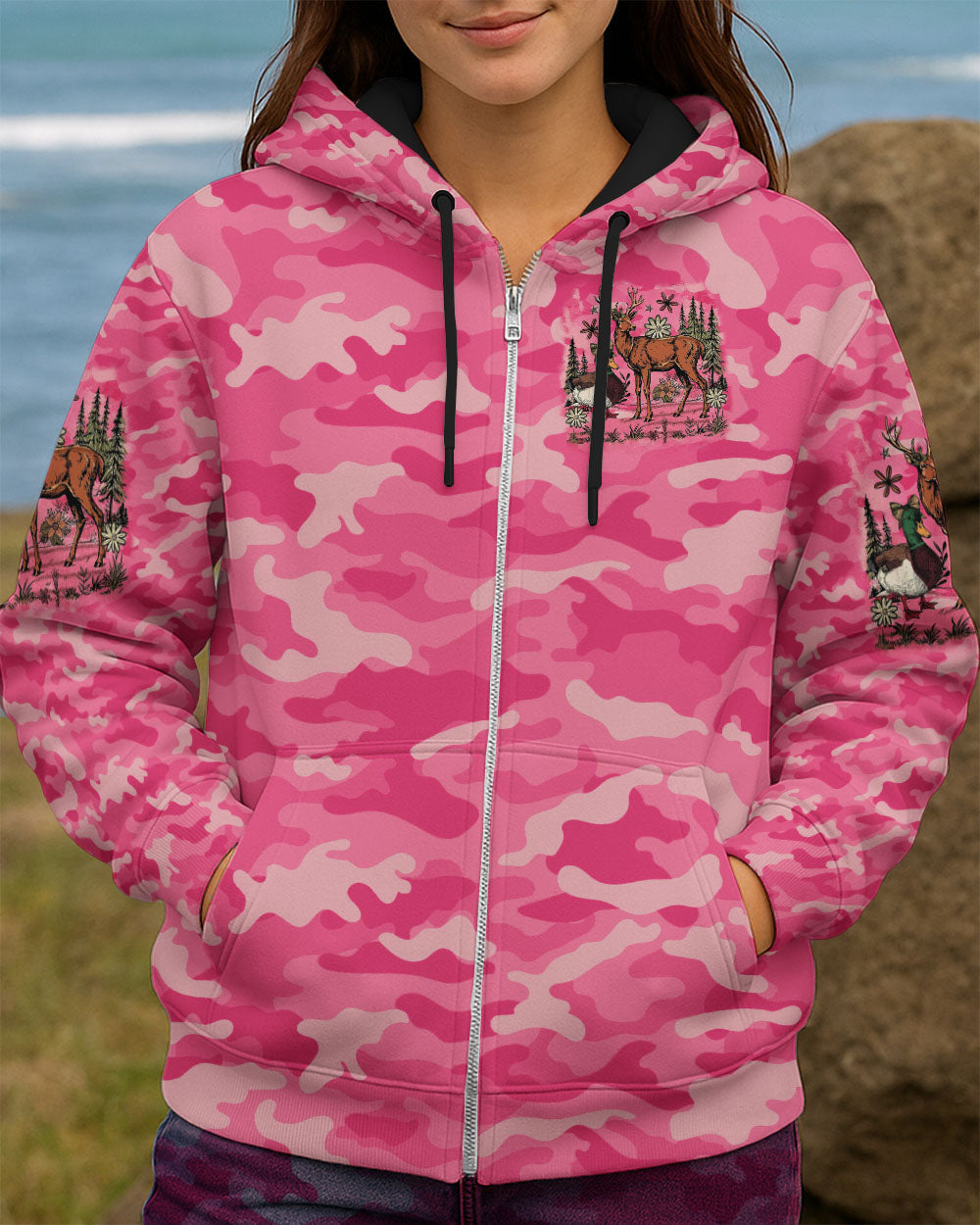 BLISSCORNERS PRETTY IN PINK HUNTING CAMO ALL OVER PRINT -  TLTR2209253