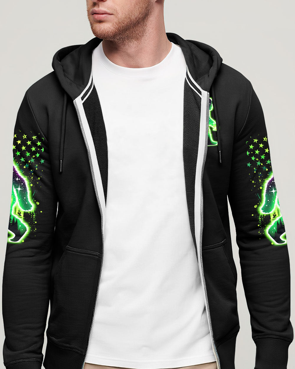 BLISSCORNERS AND INTO THE FOREST I GO BIGFOOT ALL OVER PRINT