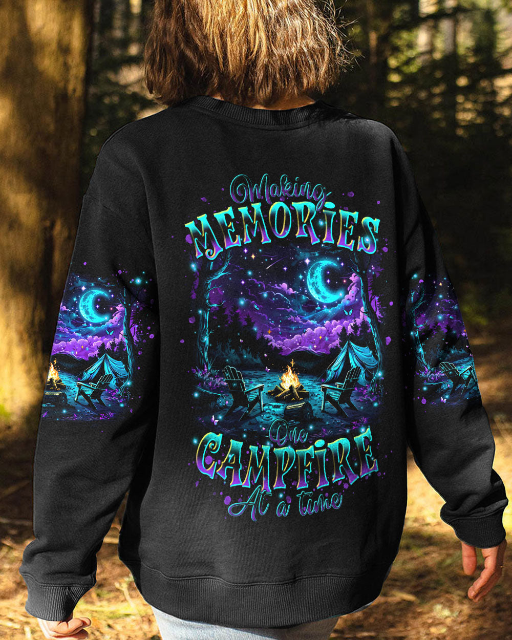 BLISSCORNERS MAKING MEMORIES ONE CAMPFIRE AT A TIME ALL OVER PRINT