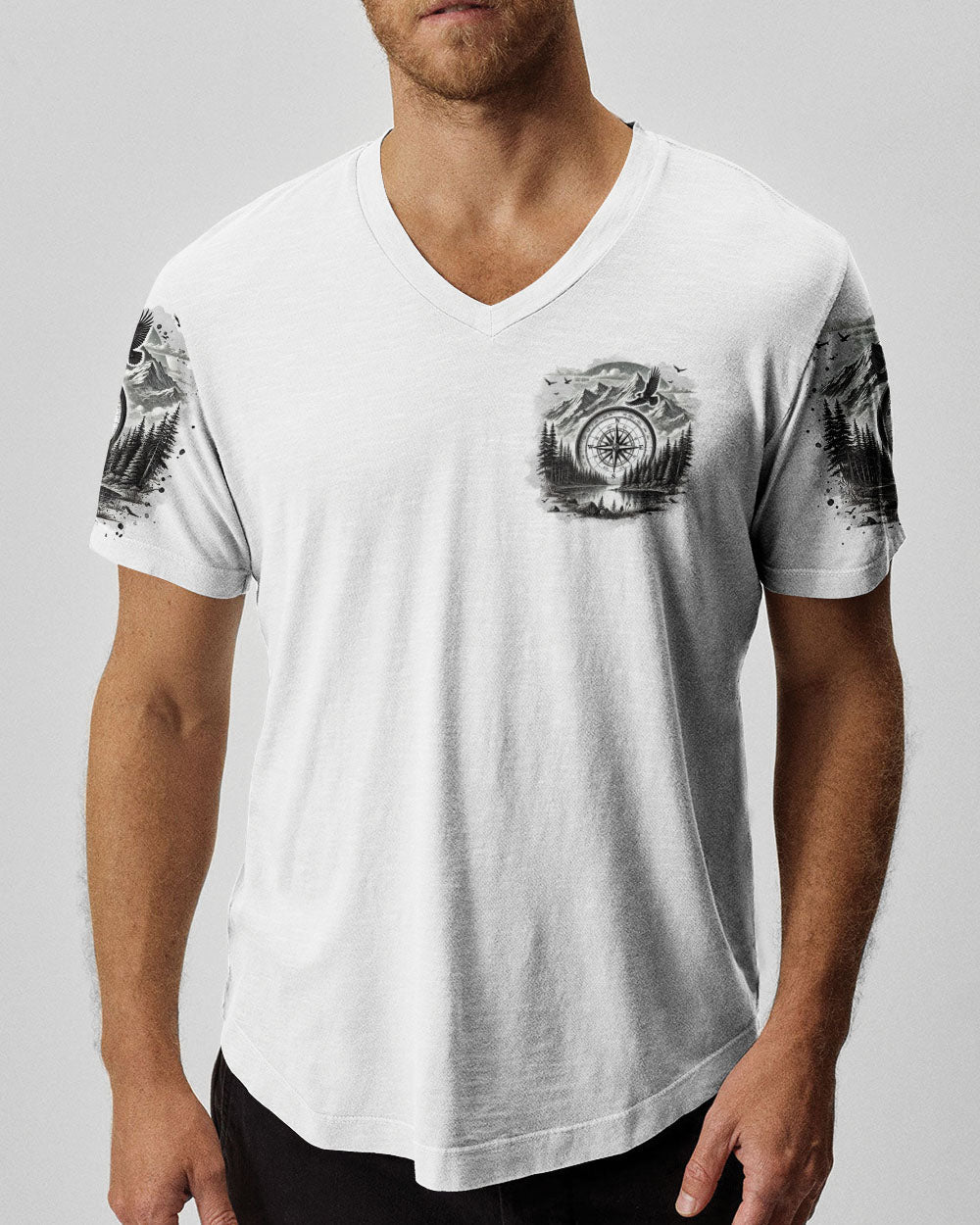 BLISSCORNERS NOT ALL WHO WANDER ARE LOST COMPASS ALL OVER PRINT