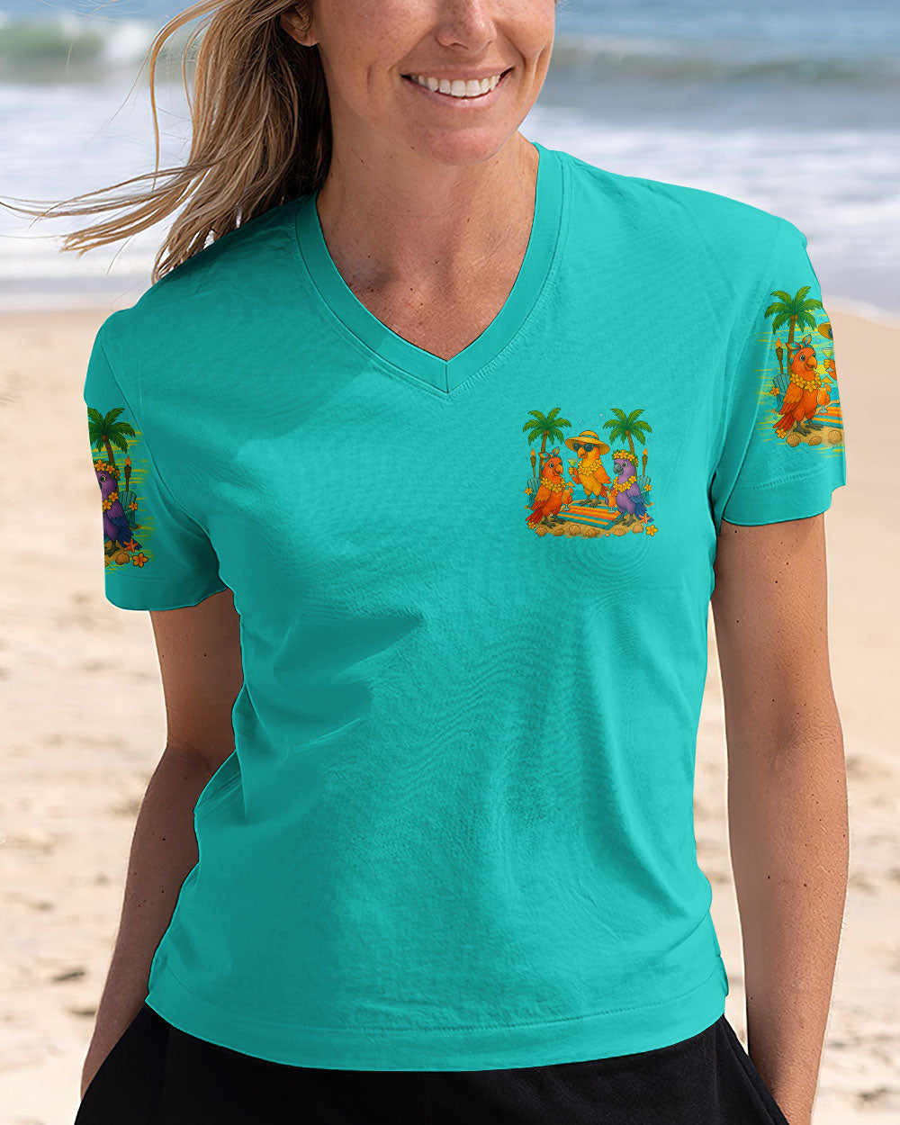 BLISSCORNERS BEACHES BOOZE BESTIES PARROT ALL OVER PRINT