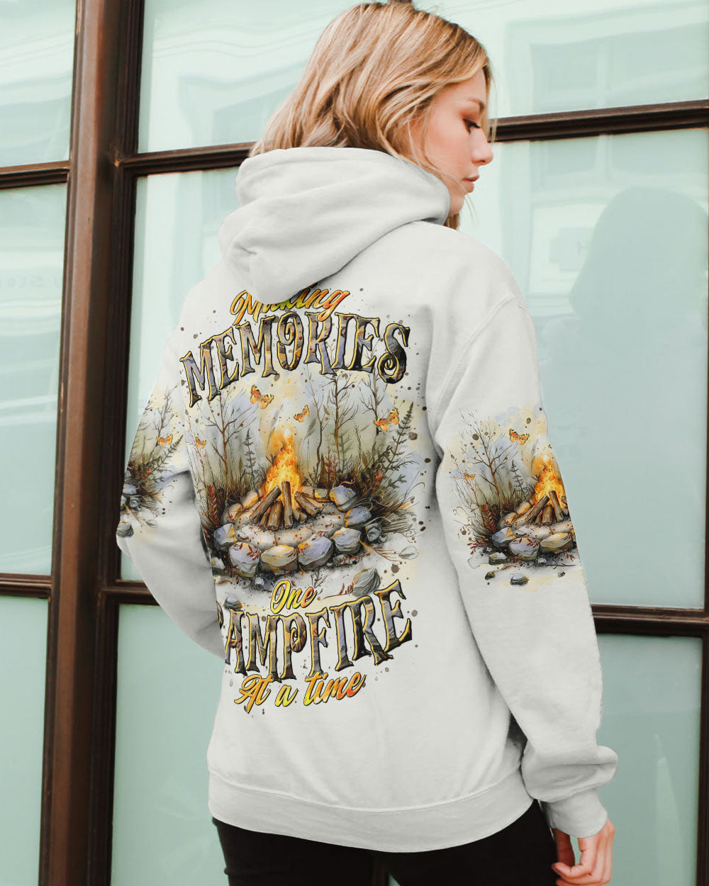 BLISSCORNERS MAKING MEMORIES ONE CAMPFIRE AT A TIME ALL OVER PRINT