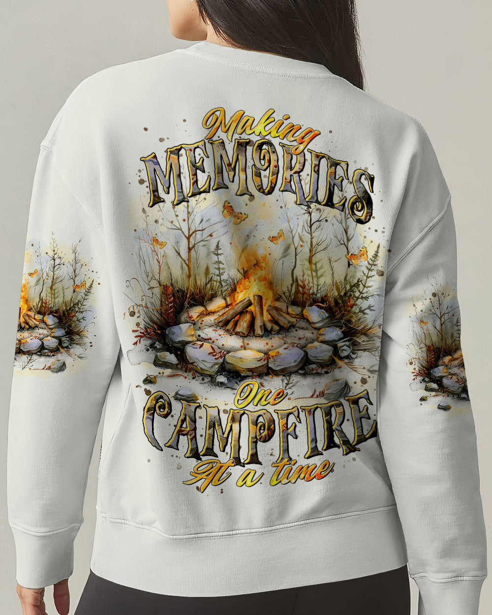 BLISSCORNERS MAKING MEMORIES ONE CAMPFIRE AT A TIME ALL OVER PRINT