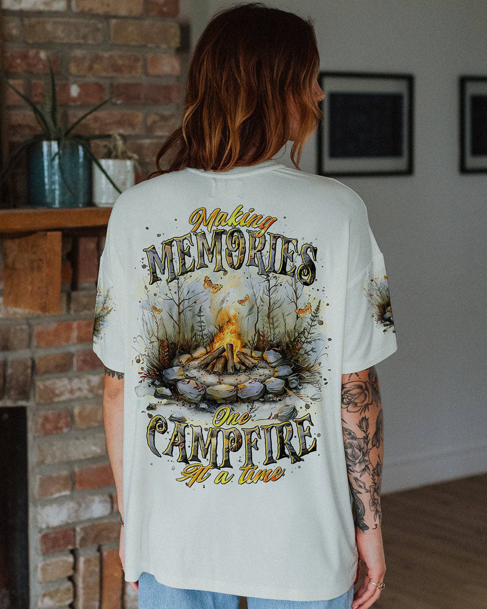 BLISSCORNERS MAKING MEMORIES ONE CAMPFIRE AT A TIME ALL OVER PRINT