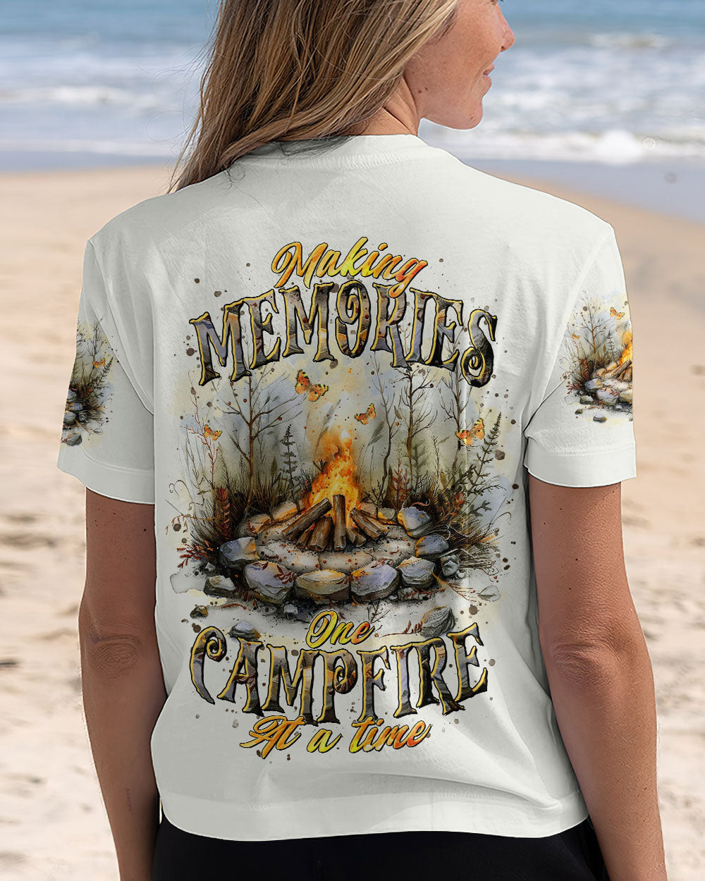 BLISSCORNERS MAKING MEMORIES ONE CAMPFIRE AT A TIME ALL OVER PRINT