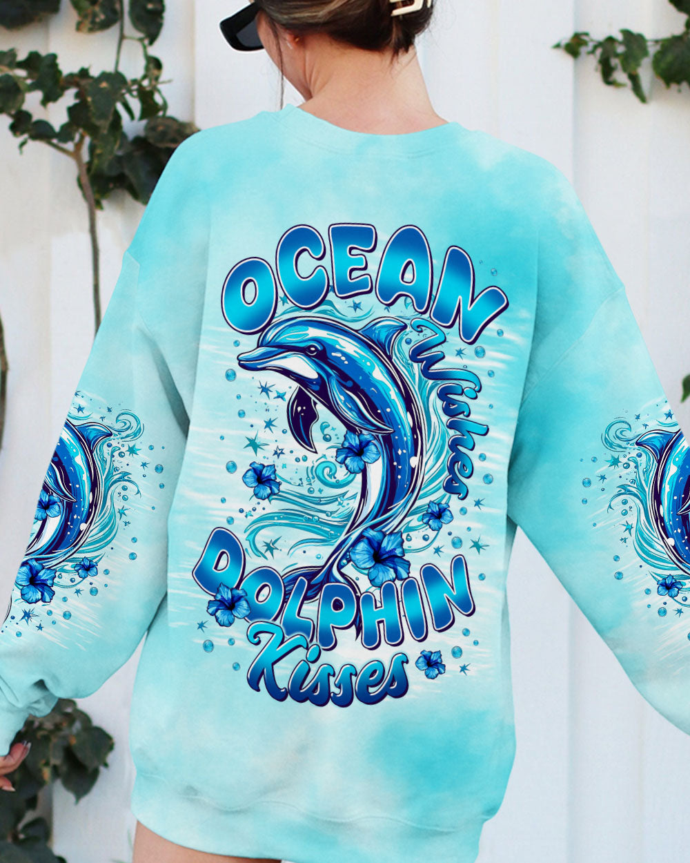 BLISSCORNERS OCEAN WISHES DOLPHIN KISSES ALL OVER PRINT