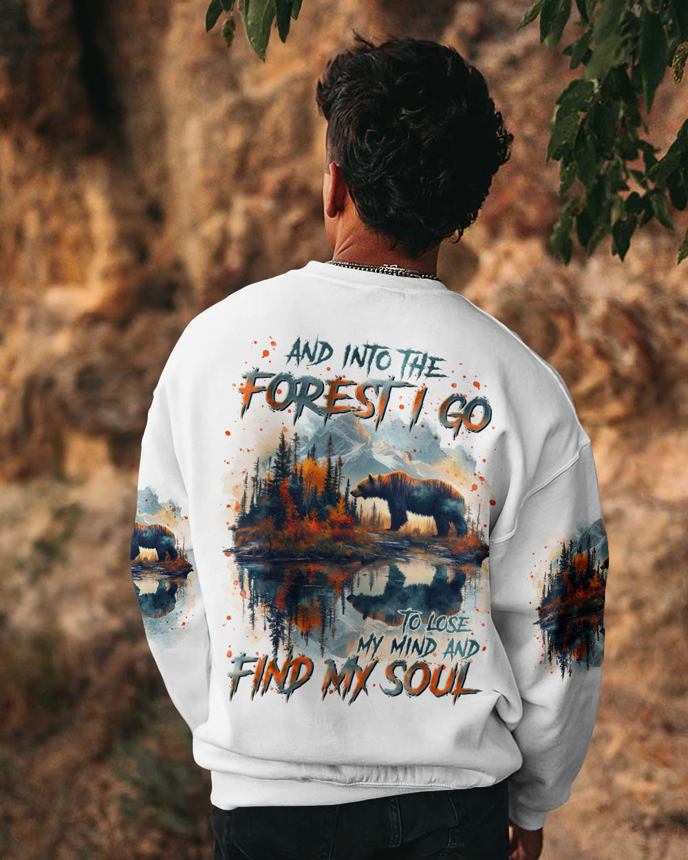 BLISSCORNERS AND INTO THE FOREST I GO BEAR ALL OVER PRINT