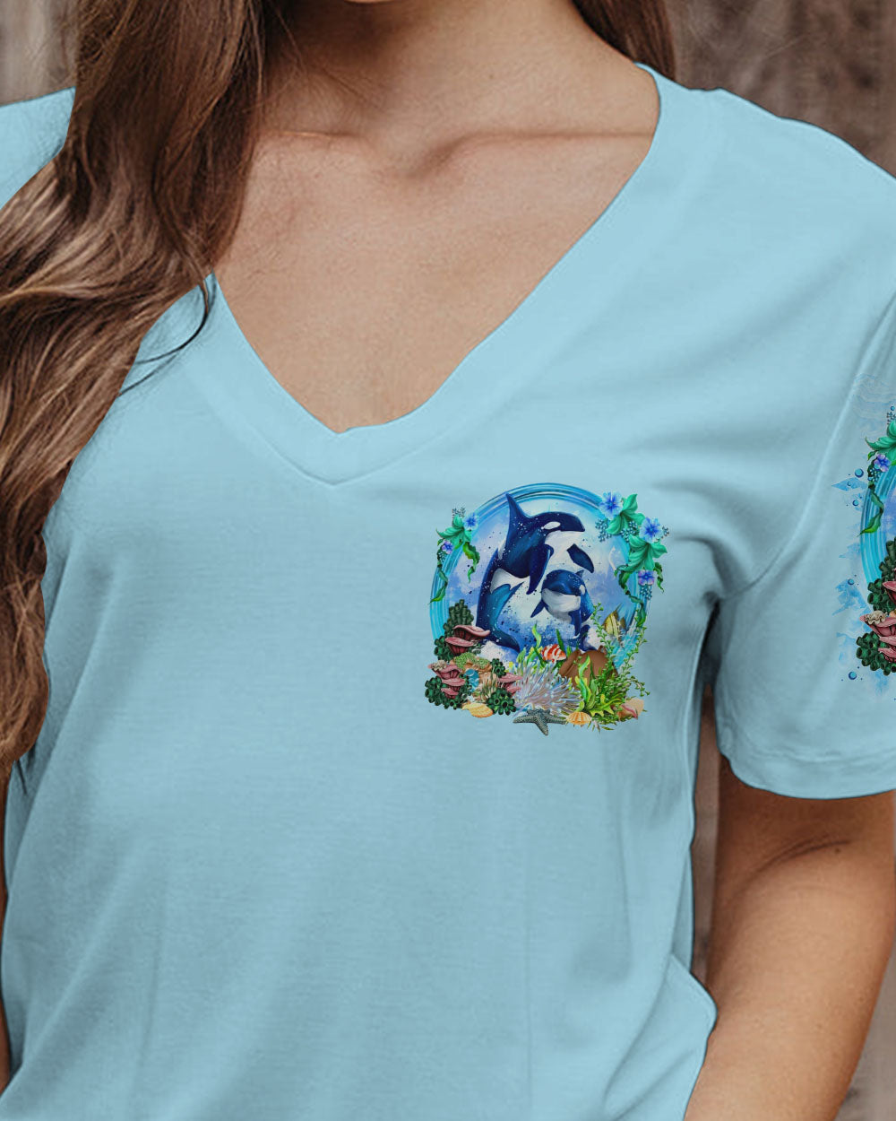 BLISSCORNERS SOME GIRLS ARE JUST BORN DOLPHIN ALL OVER PRINT