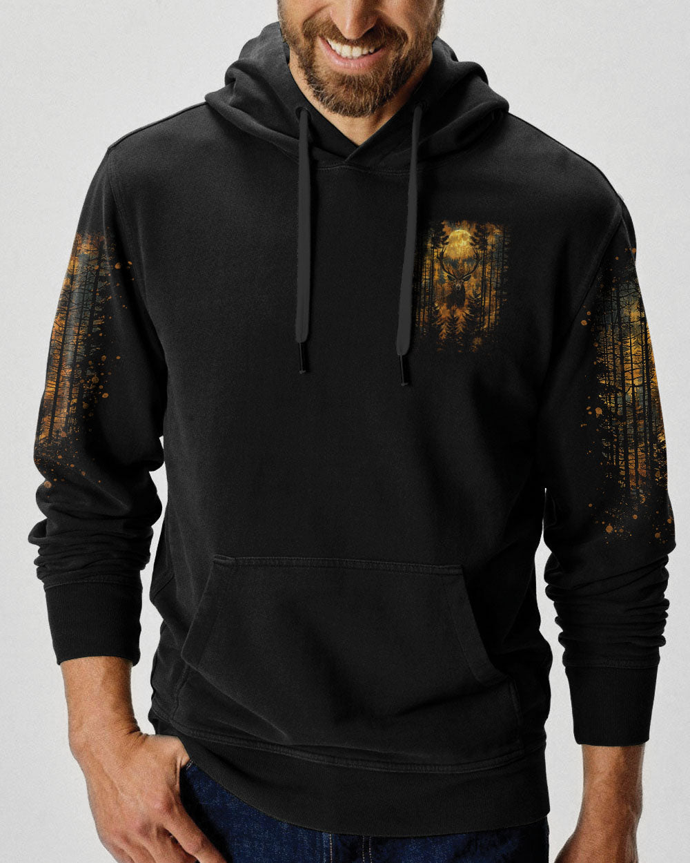 BLISSCORNERS THE CLOSER I GET TO NATURE DEER HUNTING ALL OVER PRINT