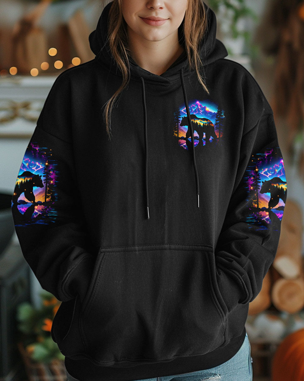 BLISSCORNERS AND INTO THE FOREST I GO BEAR ALL OVER PRINT