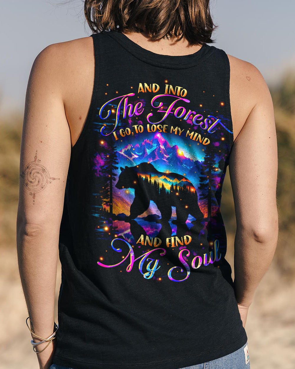 BLISSCORNERS AND INTO THE FOREST I GO BEAR ALL OVER PRINT