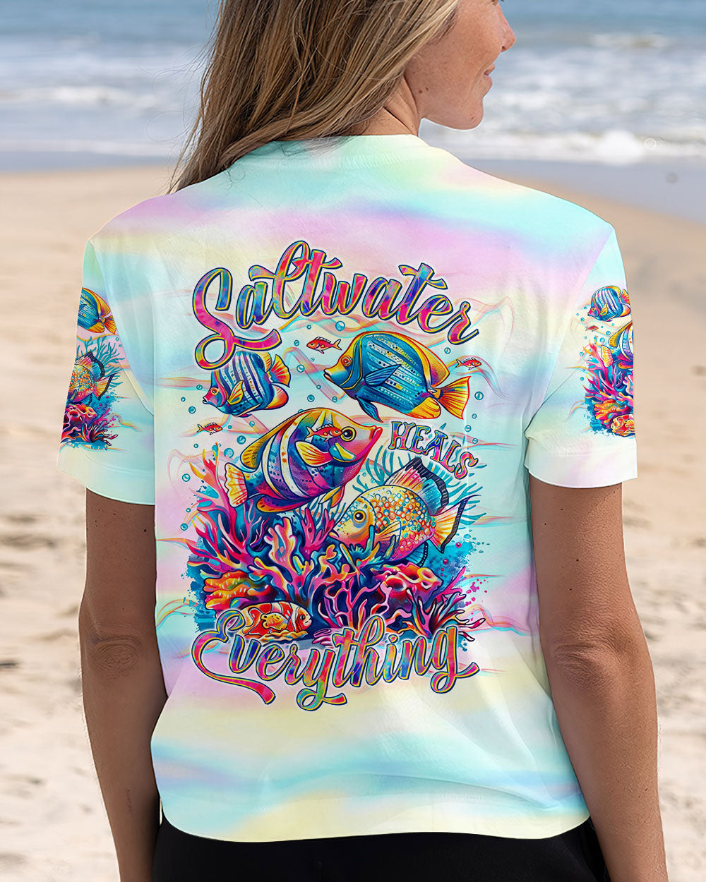 BLISSCORNERS SALTWATER HEALS EVERYTHING ALL OVER PRINT