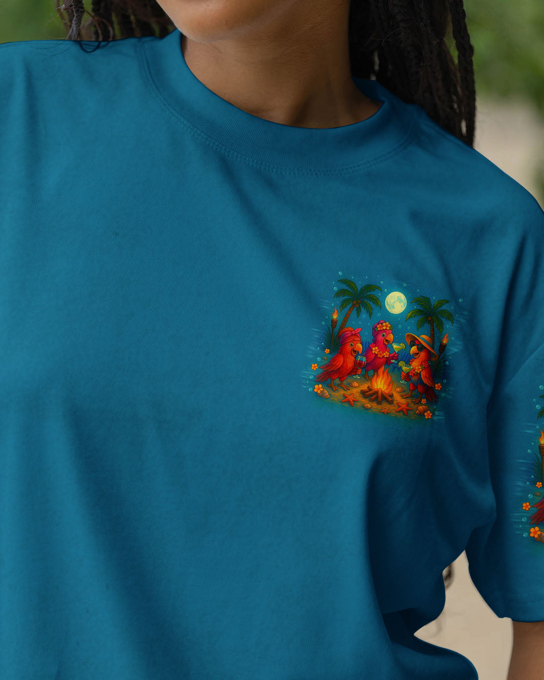 BLISSCORNERS IF I'M DRUNK IT'S MY CAMPING FRIEND'S FAULT PARROT ALL OVER PRINT