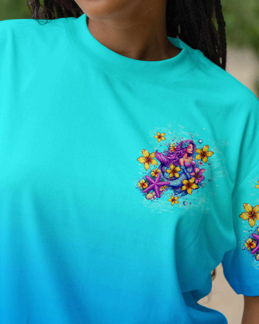 BLISSCORNERS MERMAID KISSES STARFISH WISHES ALL OVER PRINT