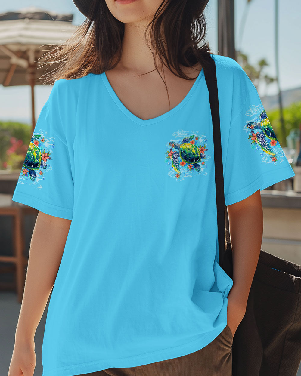 BLISSCORNERS STAY WILD OCEAN CHILD TURTLE ALL OVER PRINT