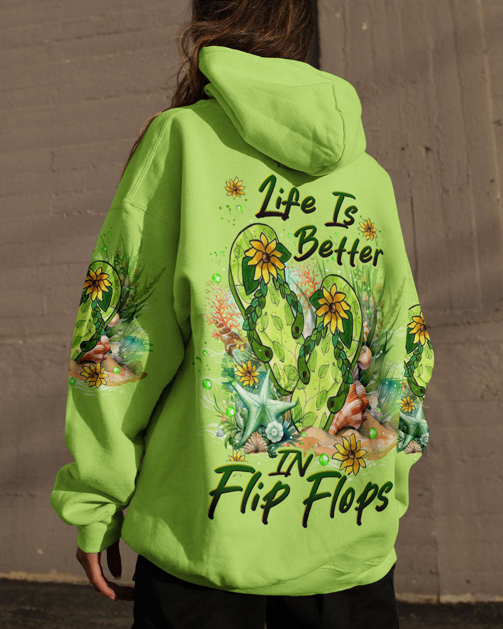 BLISSCORNERS LIFE IS BETTER IN FLIP FLOPS ALL OVER PRINT