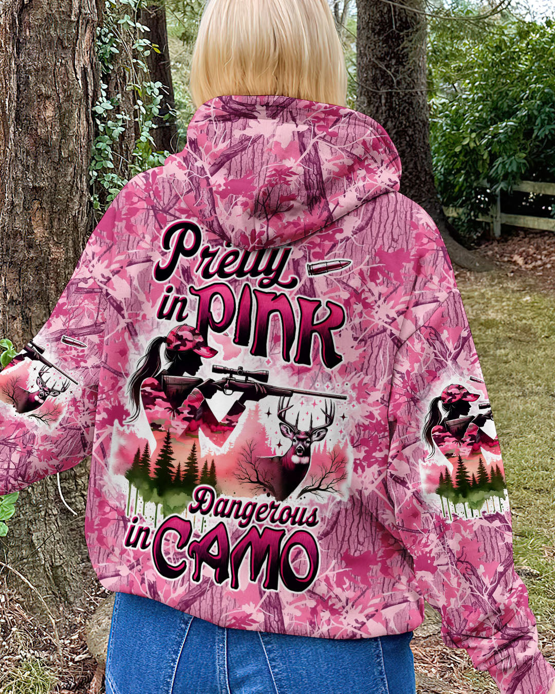 BLISSCORNERS PRETTY IN PINK HUNTING CAMO ALL OVER PRINT -  TLTW0210253