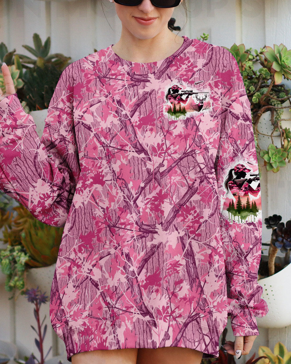 BLISSCORNERS PRETTY IN PINK HUNTING CAMO ALL OVER PRINT -  TLTW0210253
