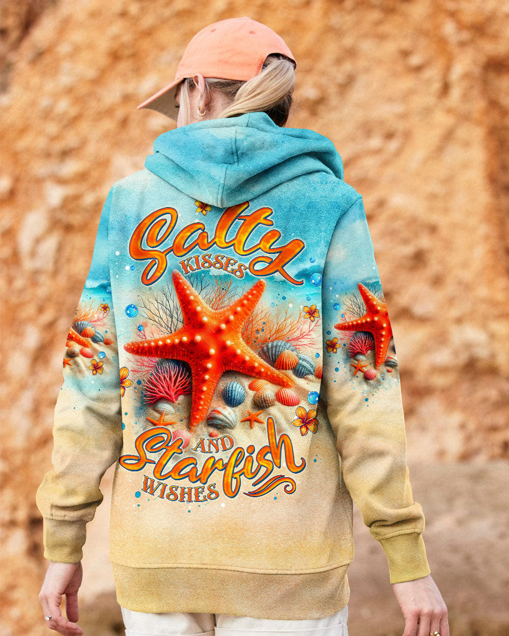 BLISSCORNERS SALTY KISSES AND STARFISH WISHES ALL OVER PRINT