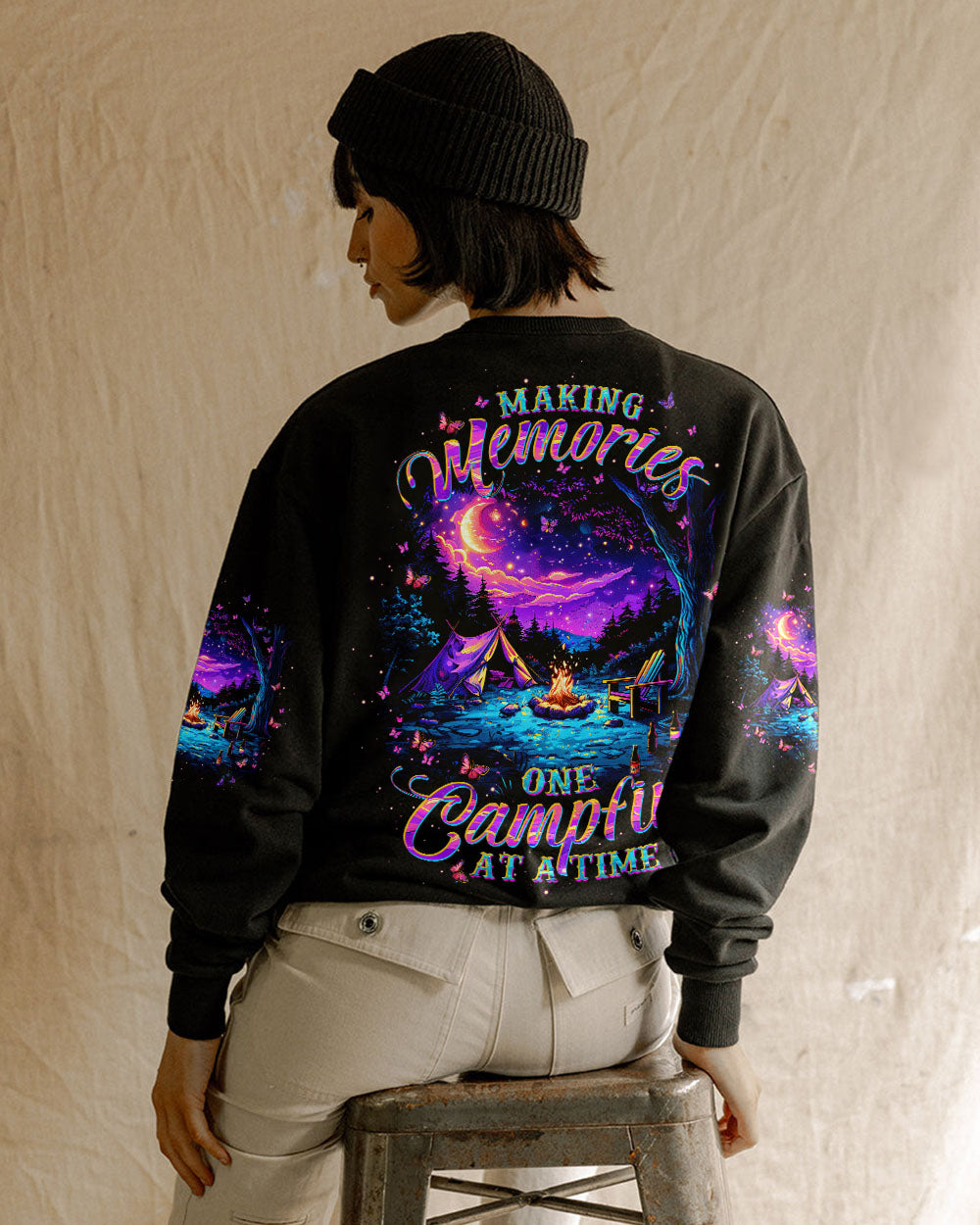 BLISSCORNERS MAKING MEMORIES ONE CAMPFIRE AT A TIME ALL OVER PRINT