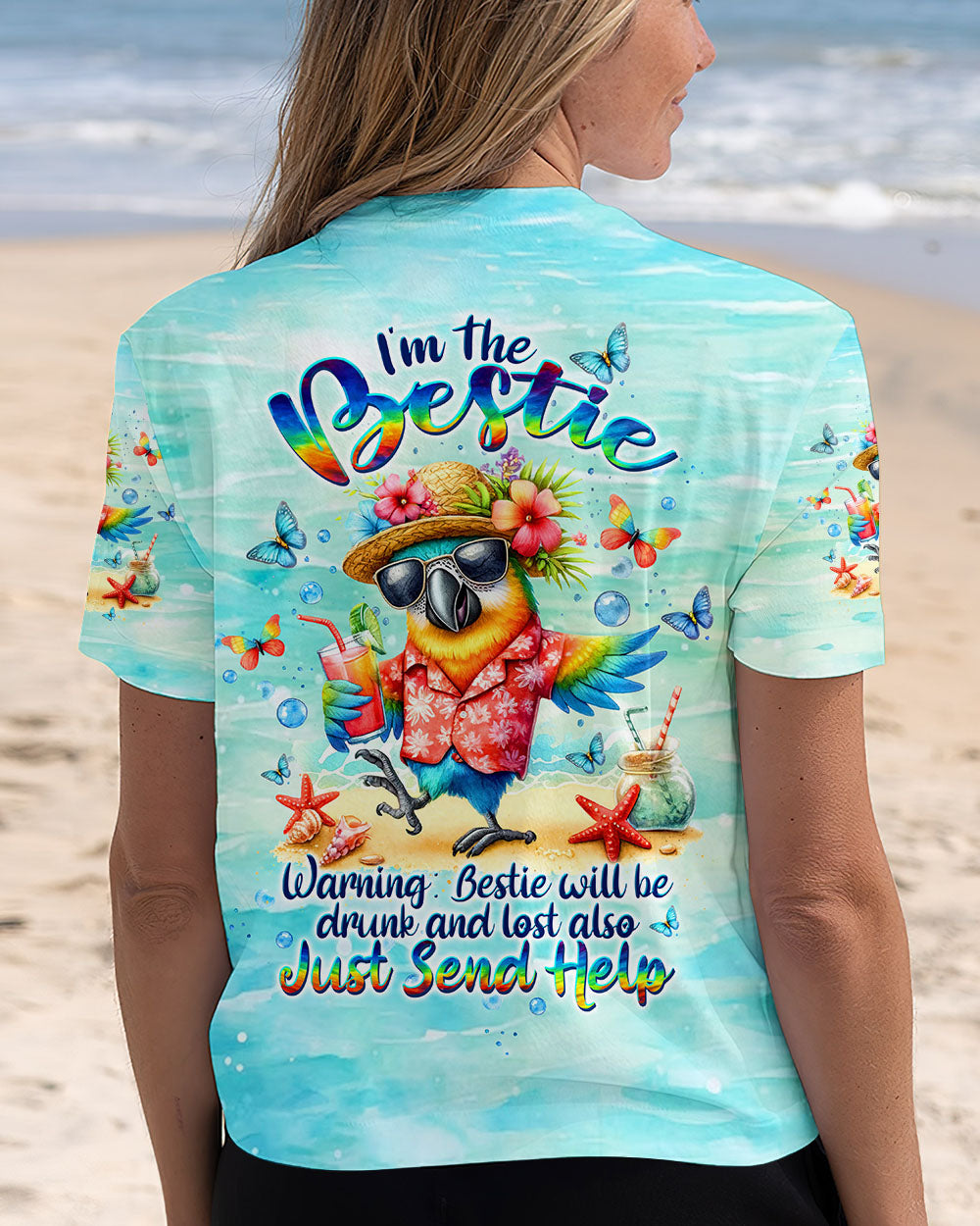 BLISSCORNERS IF LOST OR DRUNK PARROT ALL OVER PRINT