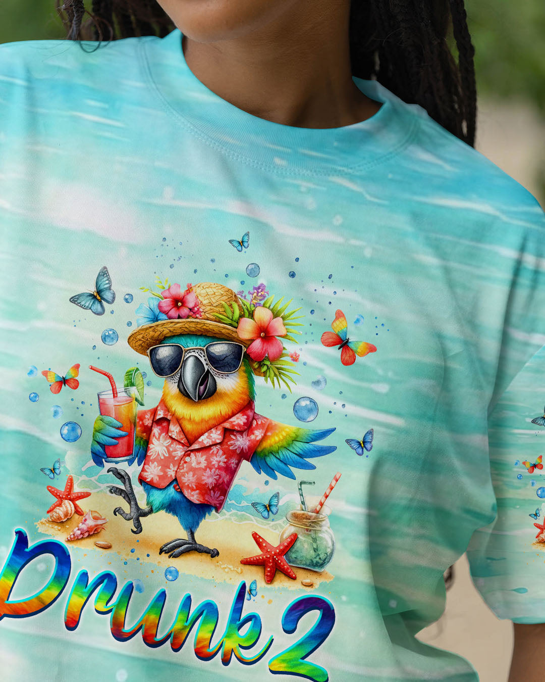 BLISSCORNERS IF LOST OR DRUNK PARROT ALL OVER PRINT