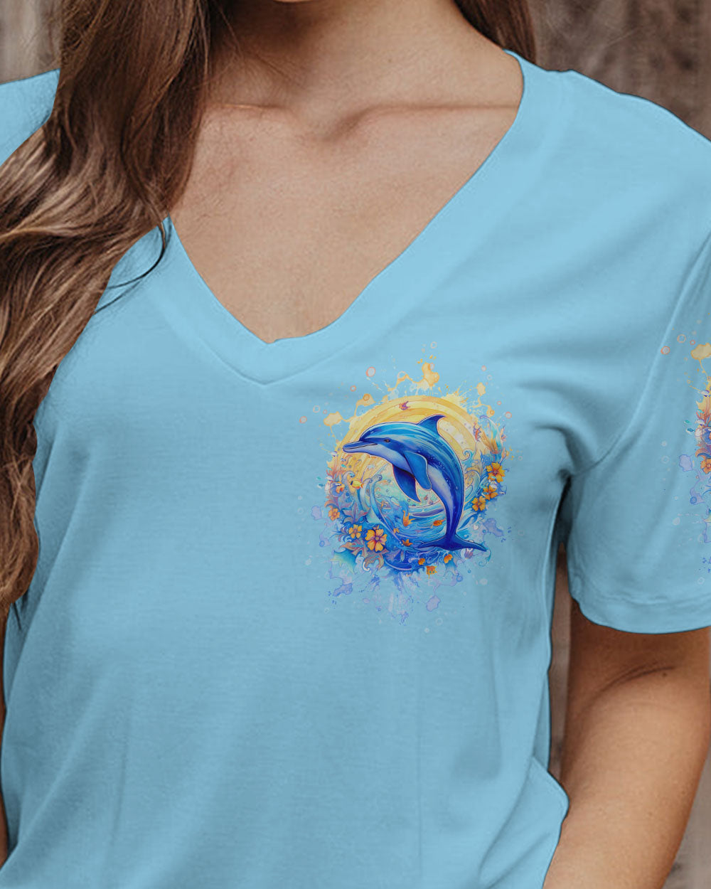 BLISSCORNERS AN OCEAN BREEZE DOLPHIN ALL OVER PRINT