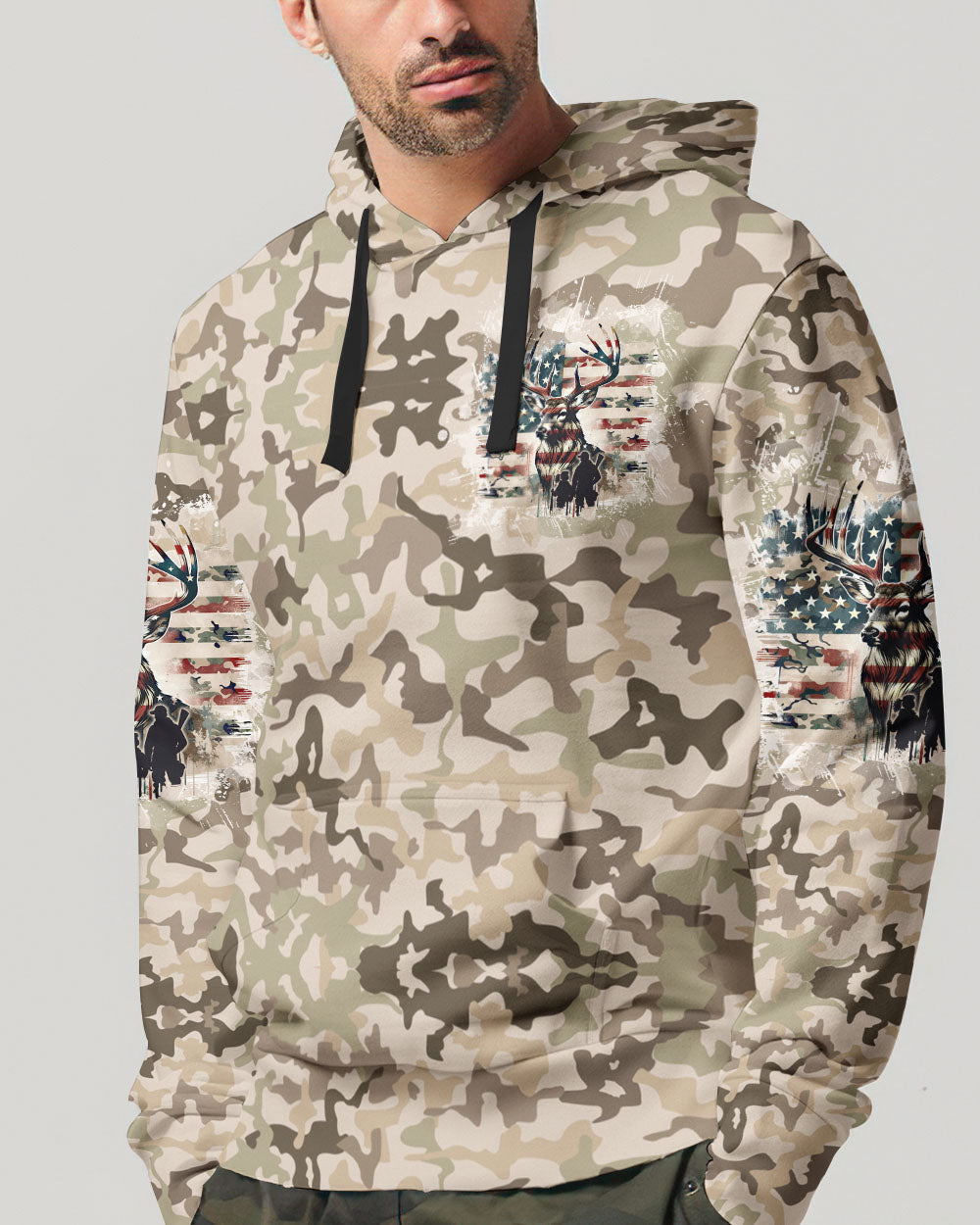 BLISSCORNERS BEHIND EVERY HUNTER HUNTING DEER ALL OVER PRINT