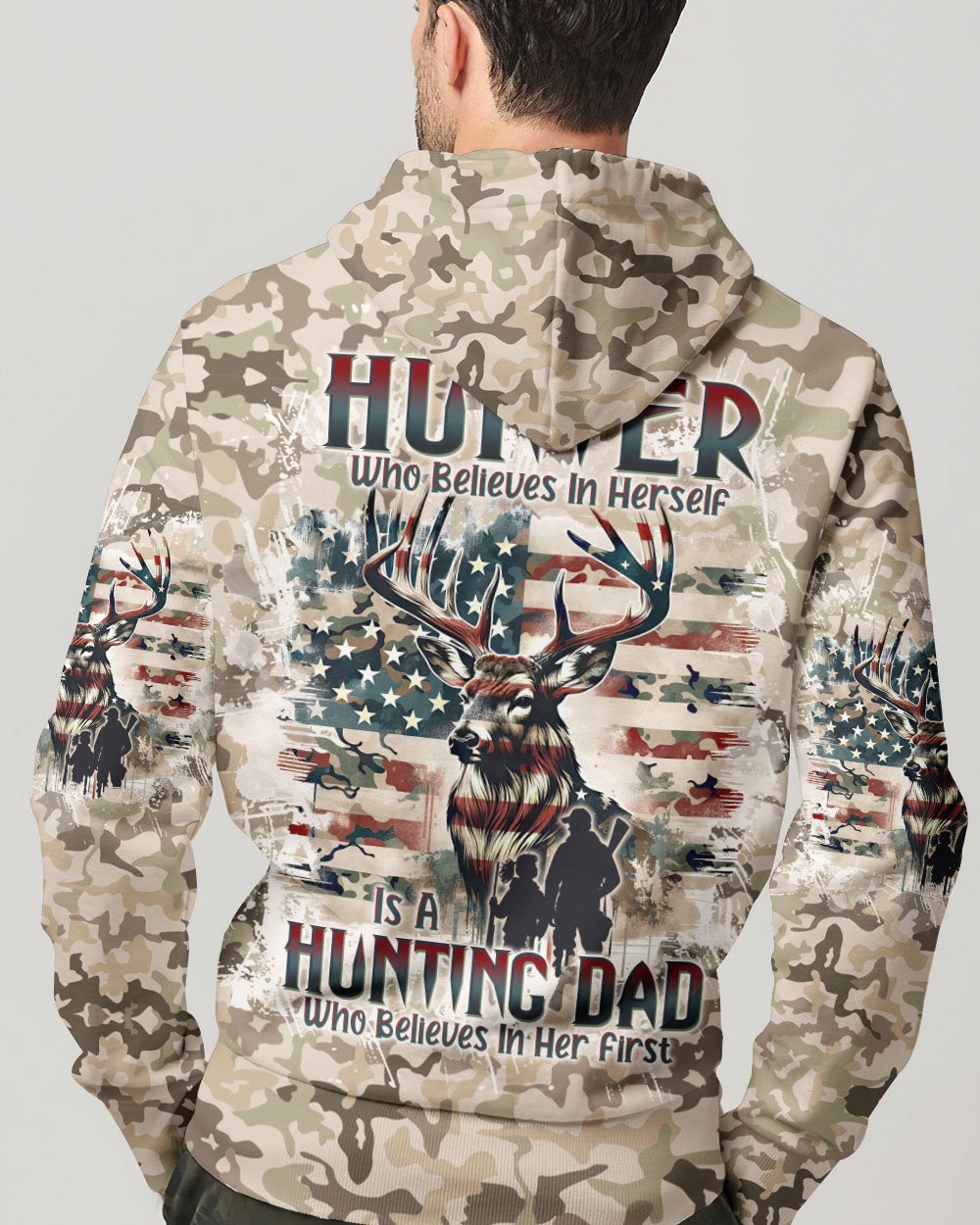 BLISSCORNERS BEHIND EVERY HUNTER HUNTING DEER ALL OVER PRINT