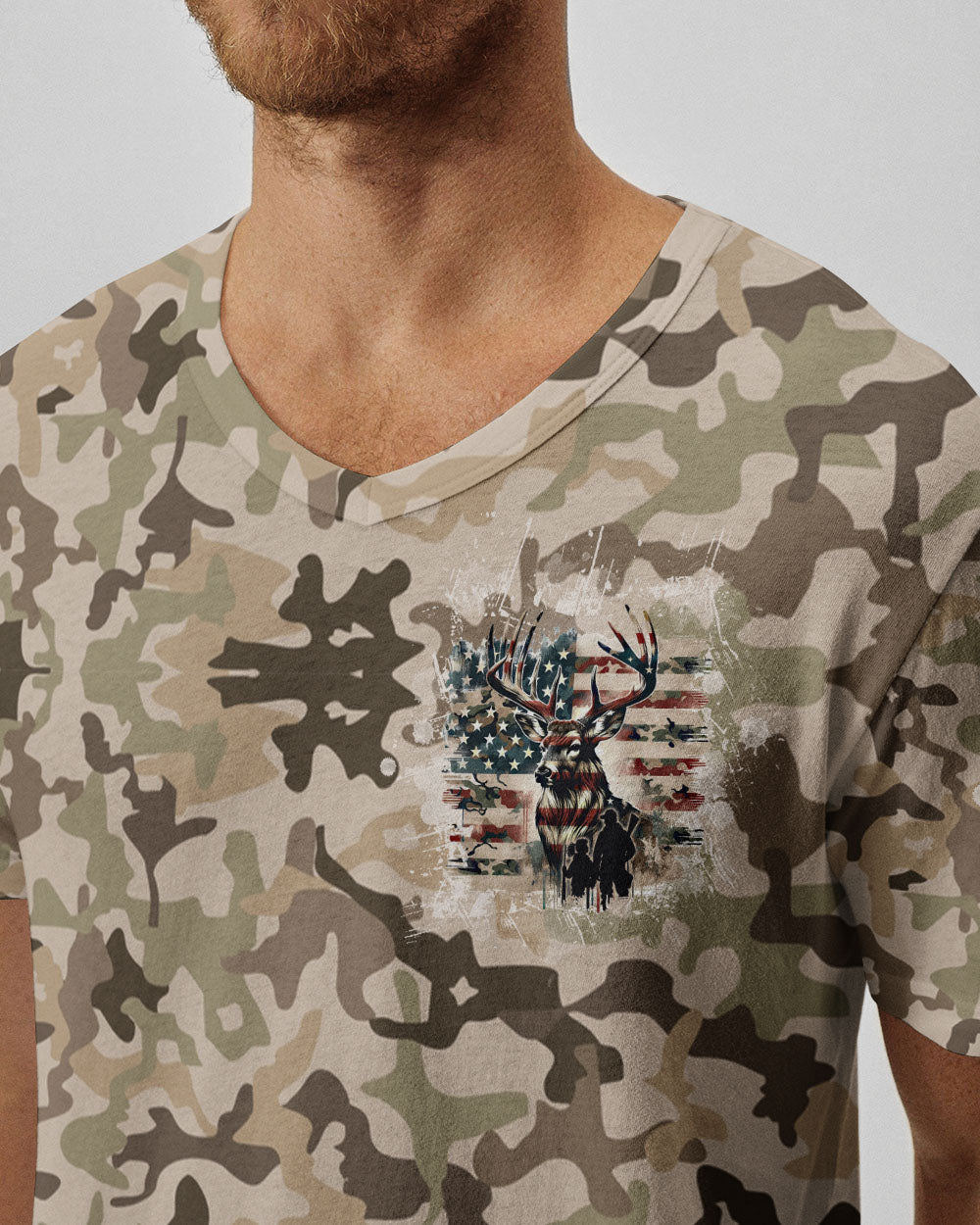 BLISSCORNERS BEHIND EVERY HUNTER HUNTING DEER ALL OVER PRINT