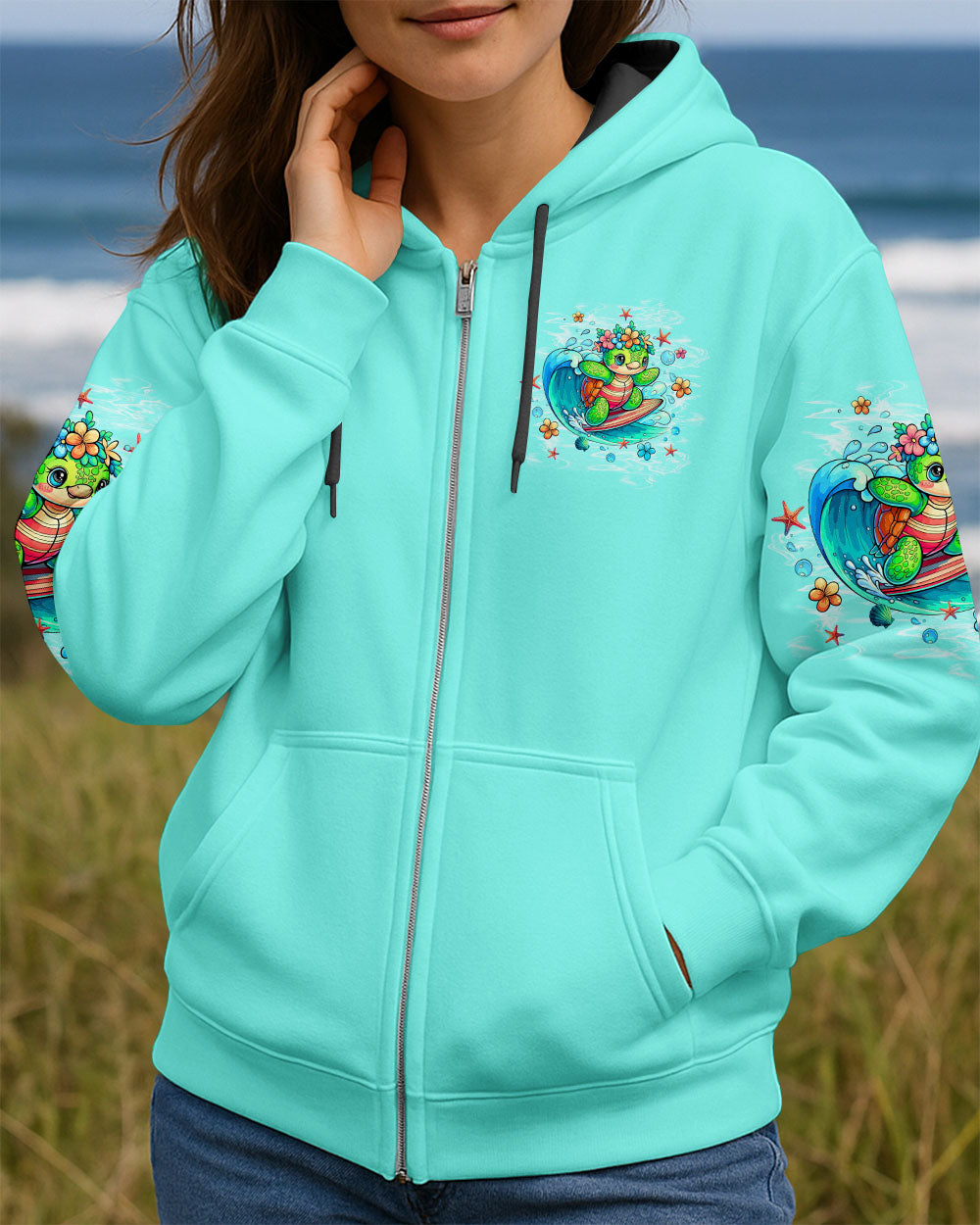 BLISSCORNERS BEACH BUM ON ISLAND TIME TURTLE ALL OVER PRINT