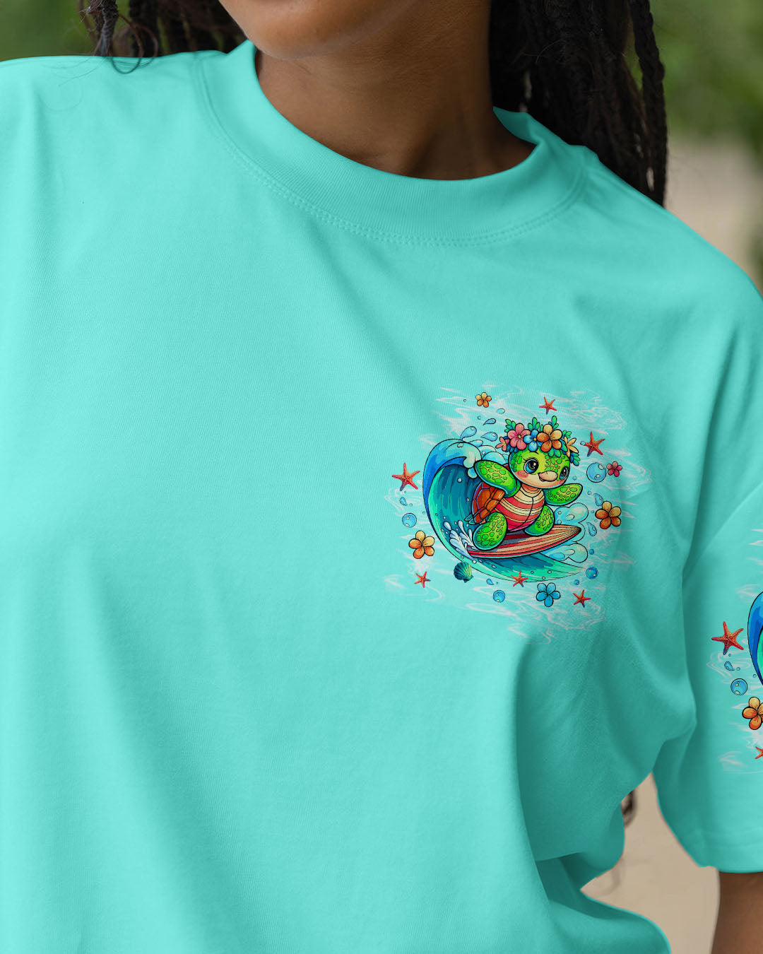 BLISSCORNERS BEACH BUM ON ISLAND TIME TURTLE ALL OVER PRINT