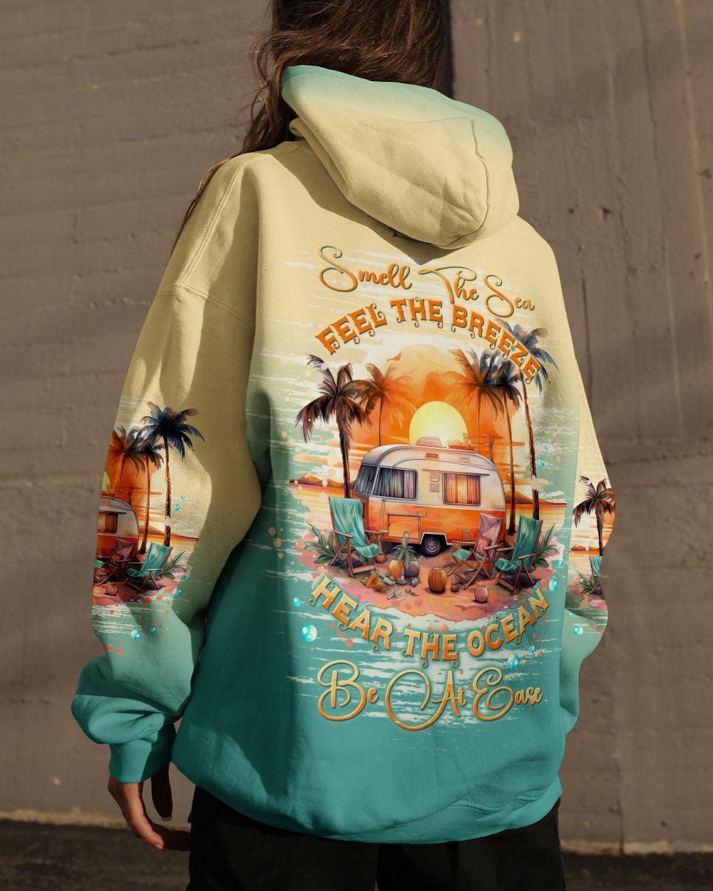 BLISSCORNERS SMELL THE SEA FEEL THE BREEZE ALL OVER PRINT