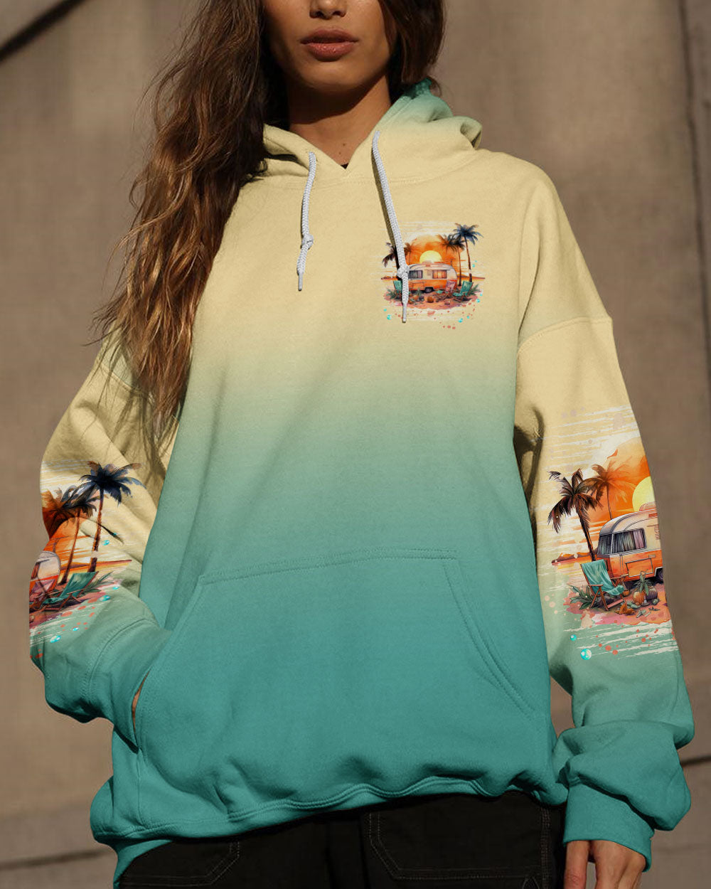 BLISSCORNERS SMELL THE SEA FEEL THE BREEZE ALL OVER PRINT