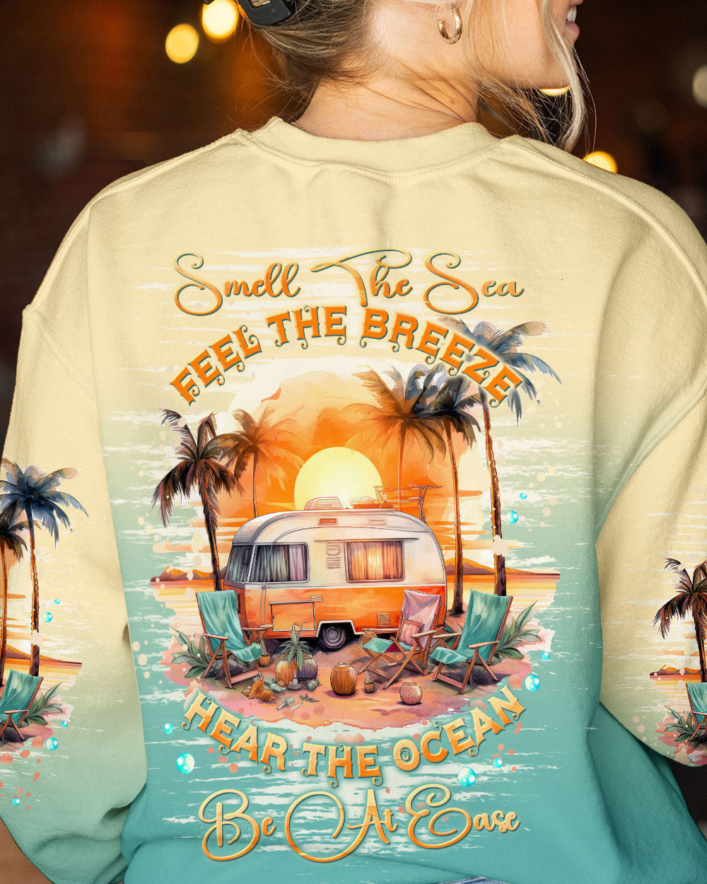 BLISSCORNERS SMELL THE SEA FEEL THE BREEZE ALL OVER PRINT