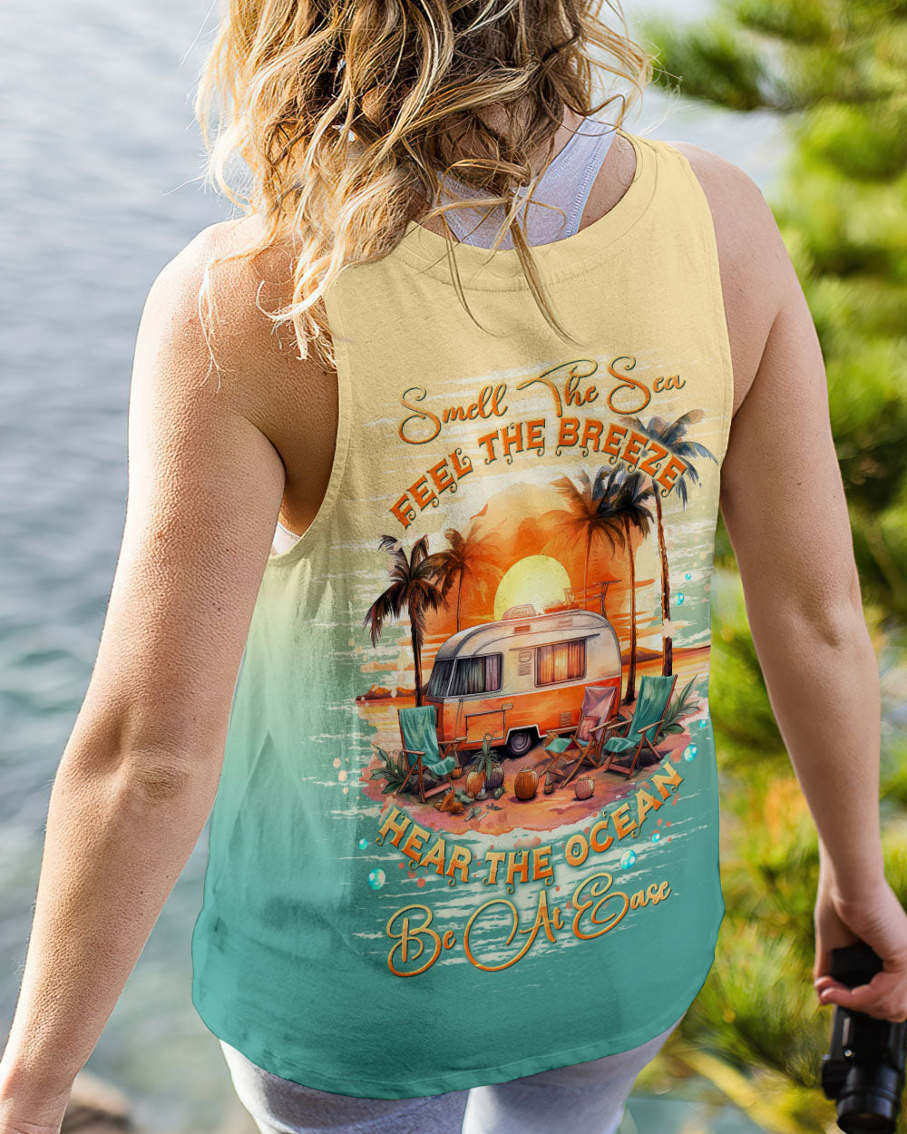 BLISSCORNERS SMELL THE SEA FEEL THE BREEZE ALL OVER PRINT