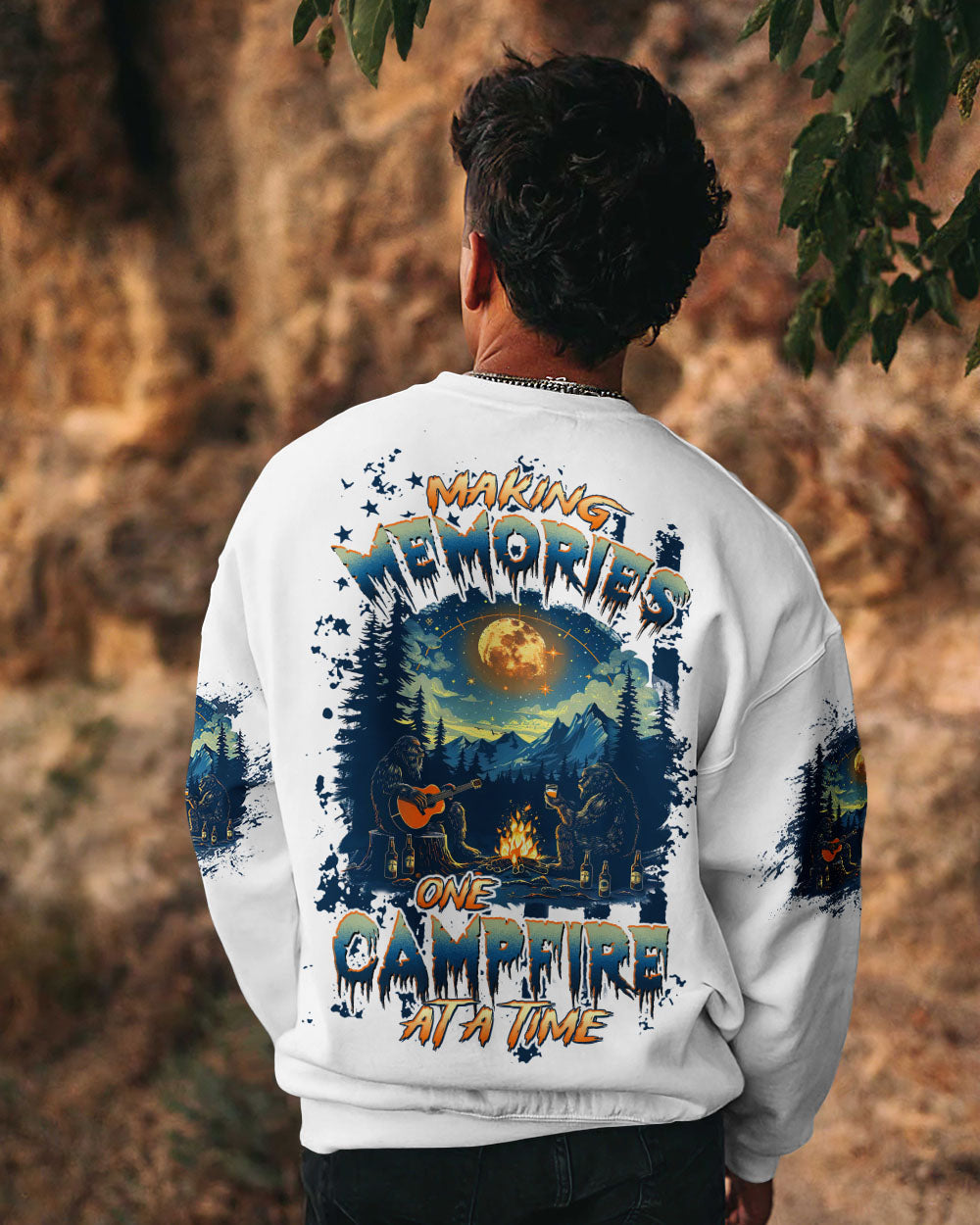 BLISSCORNERS MAKING MEMORIES ONE CAMPFIRE AT A TIME BIGFOOT  ALL OVER PRINT