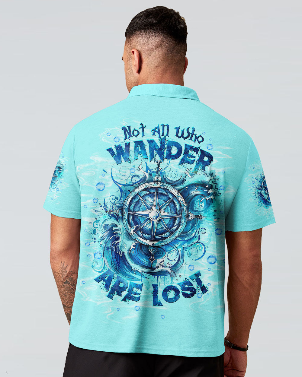 BLISSCORNERS NOT ALL WHO WANDER ARE LOST COMPASS BEACH ALL OVER PRINT