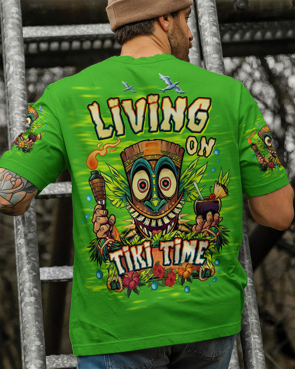 BLISSCORNERS LIVING ON TIKI TIME ALL OVER PRINT