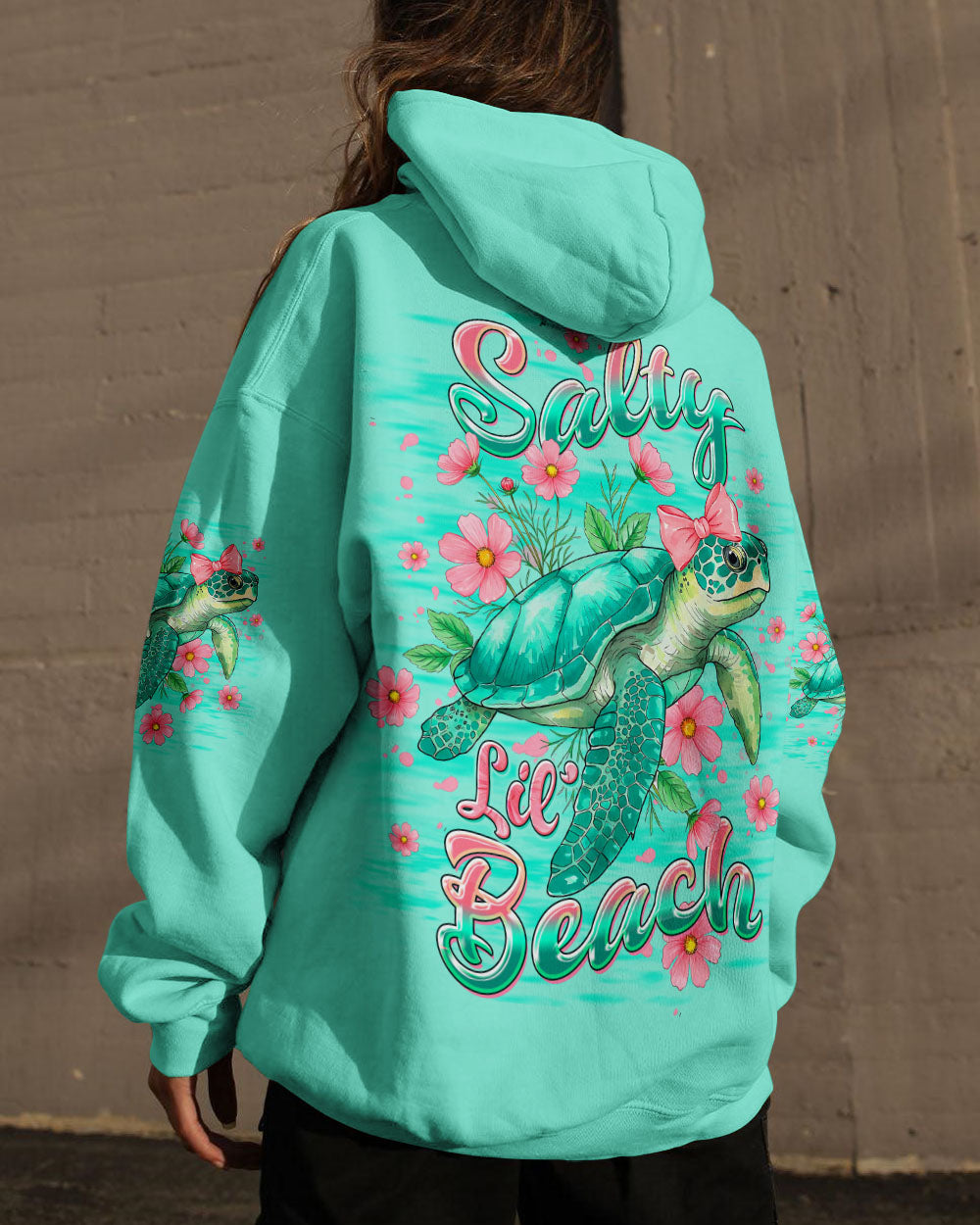 BLISSCORNERS SALTY LIL' BEACH TURTLE ALL OVER PRINT