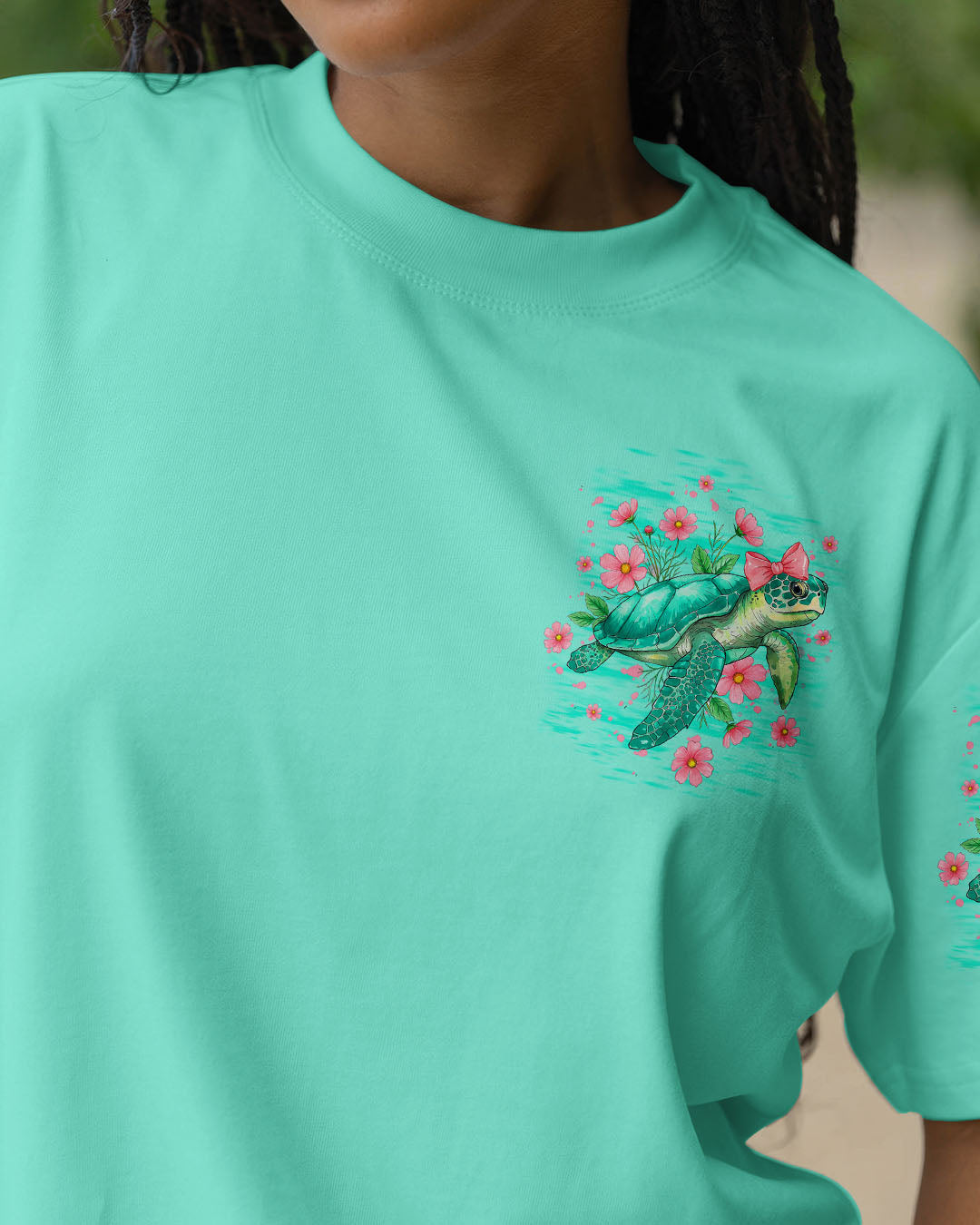 BLISSCORNERS SALTY LIL' BEACH TURTLE ALL OVER PRINT