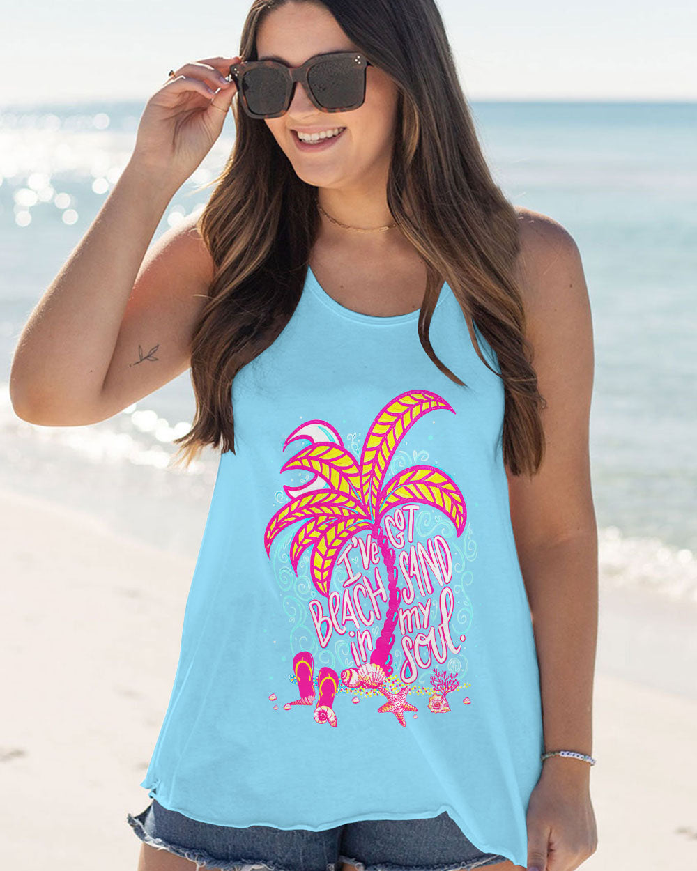 BLISSCORNERS I'VE GOT BEACH SAND IN MY SOUL ALL OVER PRINT