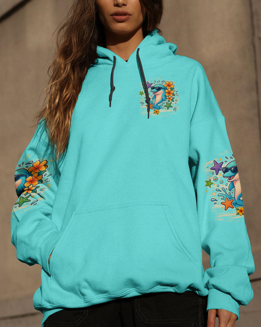BLISSCORNERS WE DON'T SKINNY DIP DOLPHIN ALL OVER PRINT