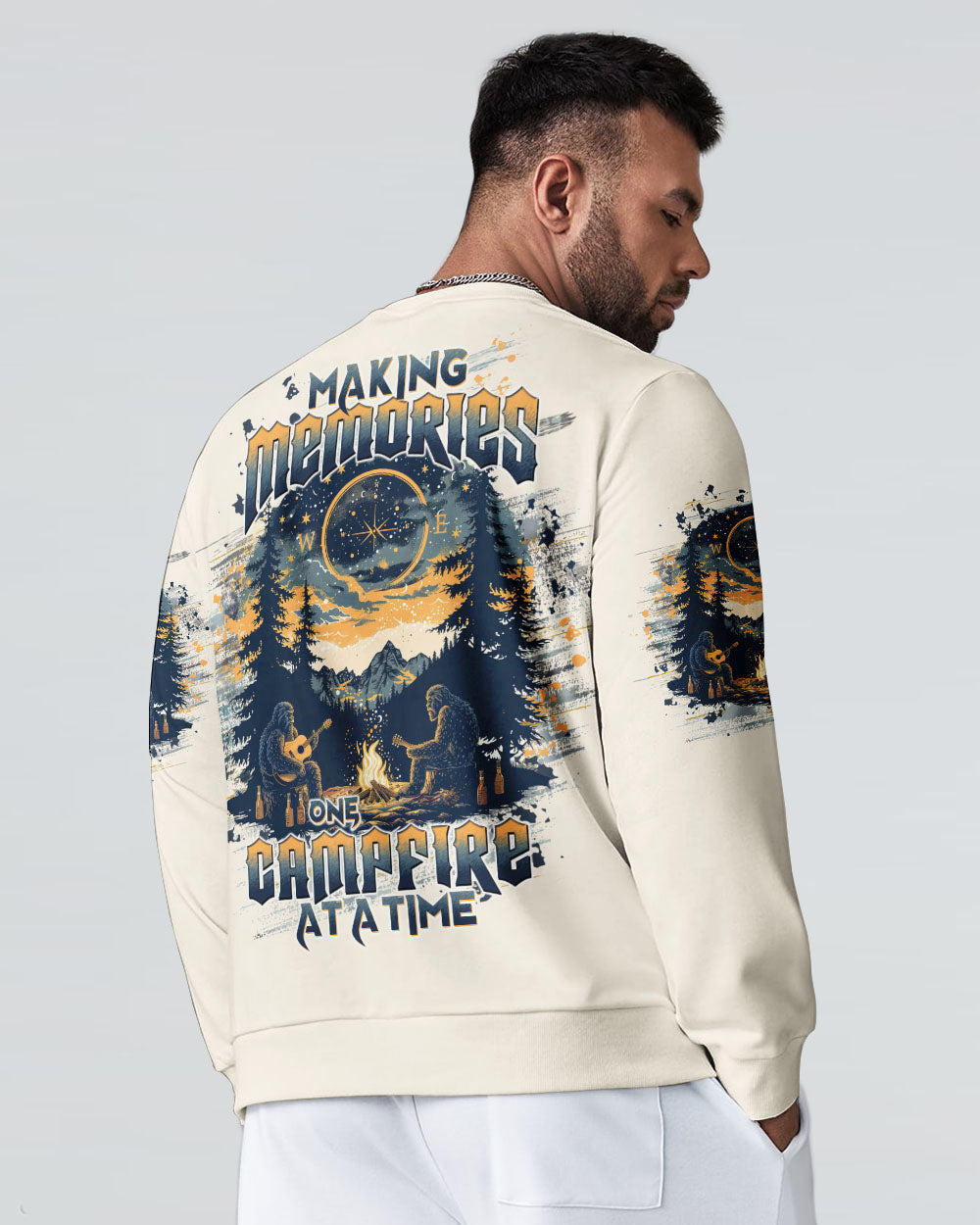 BLISSCORNERS MAKING MEMORIES ONE CAMPFIRE AT A TIME BIGFOOT  ALL OVER PRINT